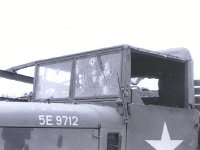 RPG Shapreel Hits Deuce and a Half  - At FSB Burkett May 1970 just before Cambodian Invasion. RMcDonald Photo